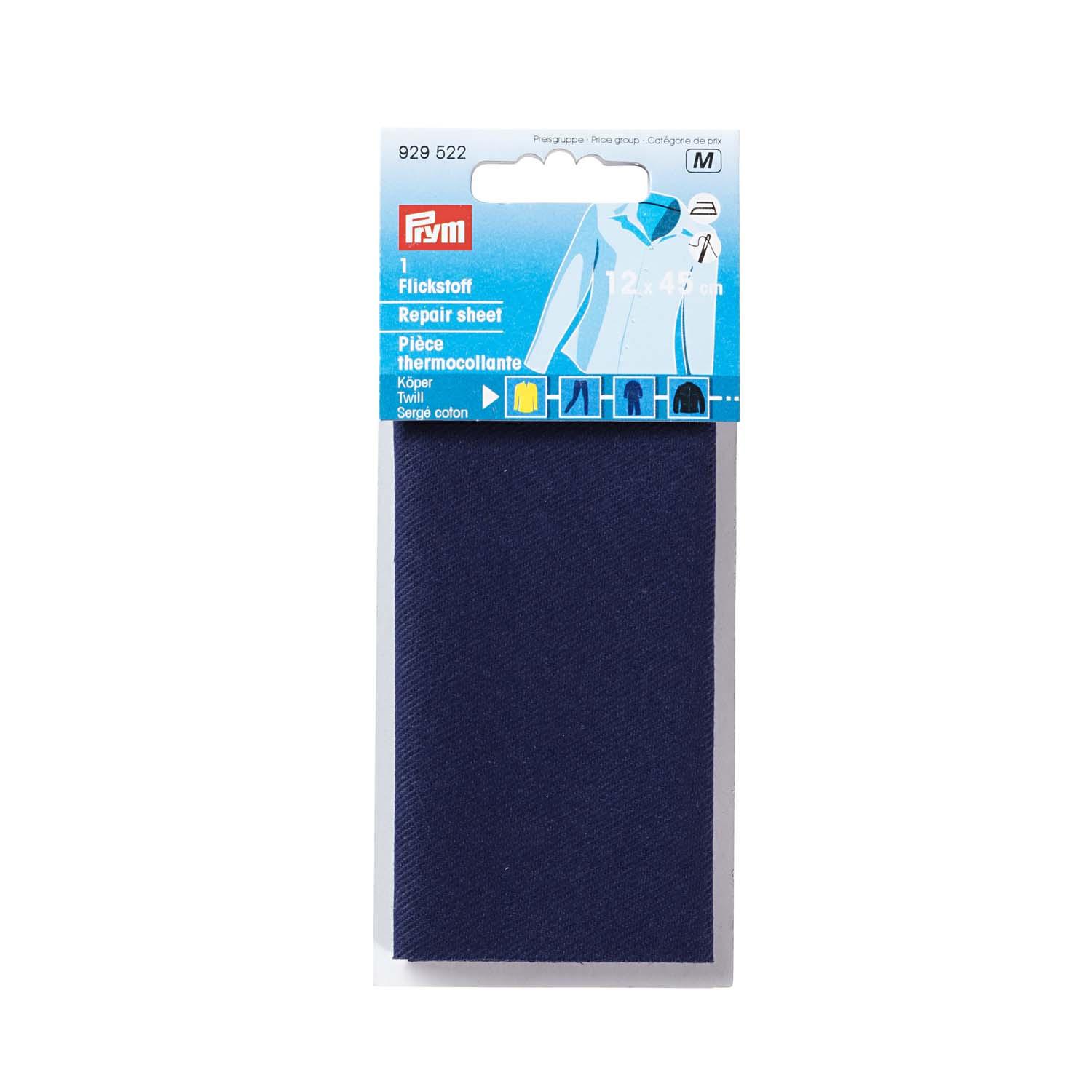 Prym Flickstoff Köper 12 x 45 cm blau