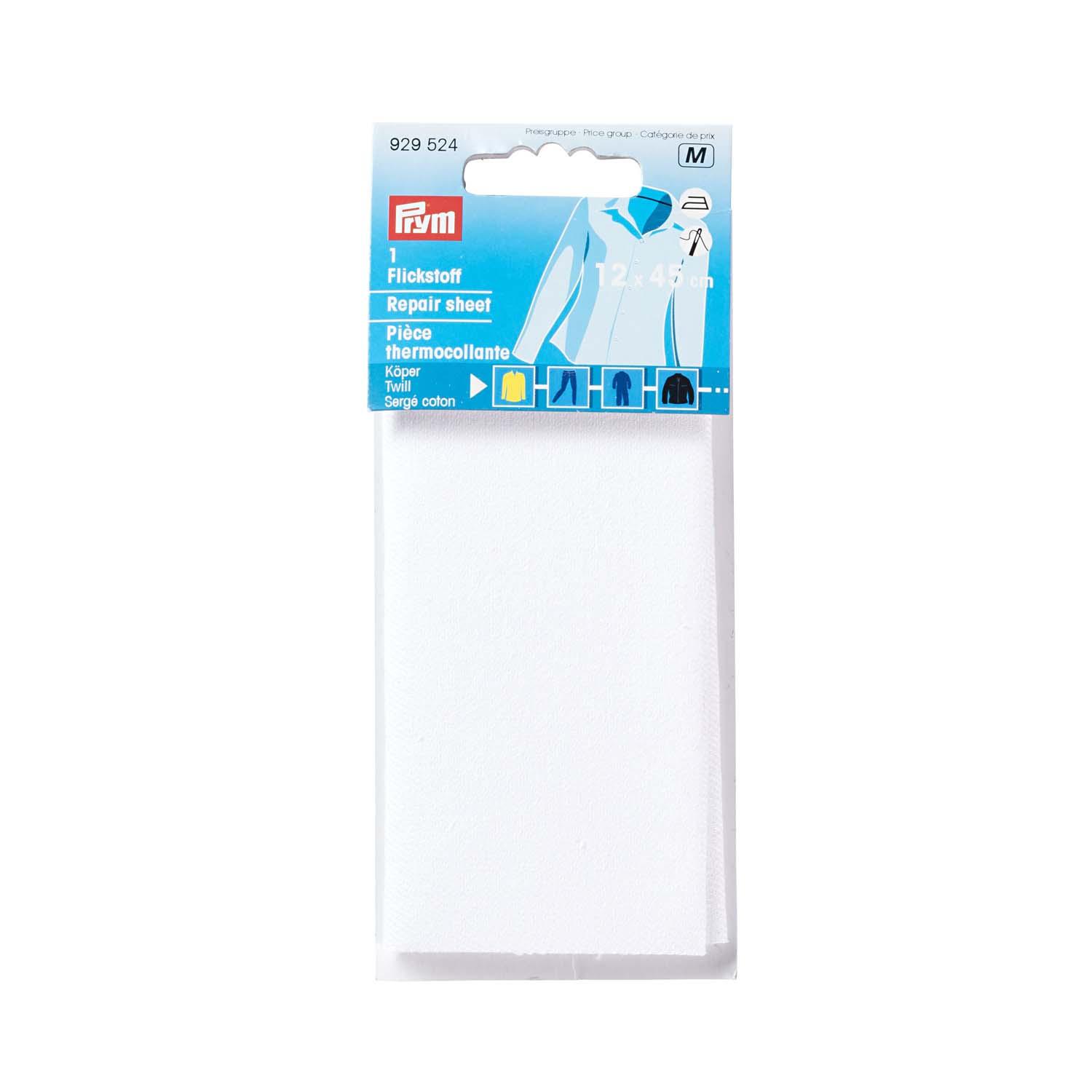 Prym Flickstoff Köper 12 x 45 cm weiß