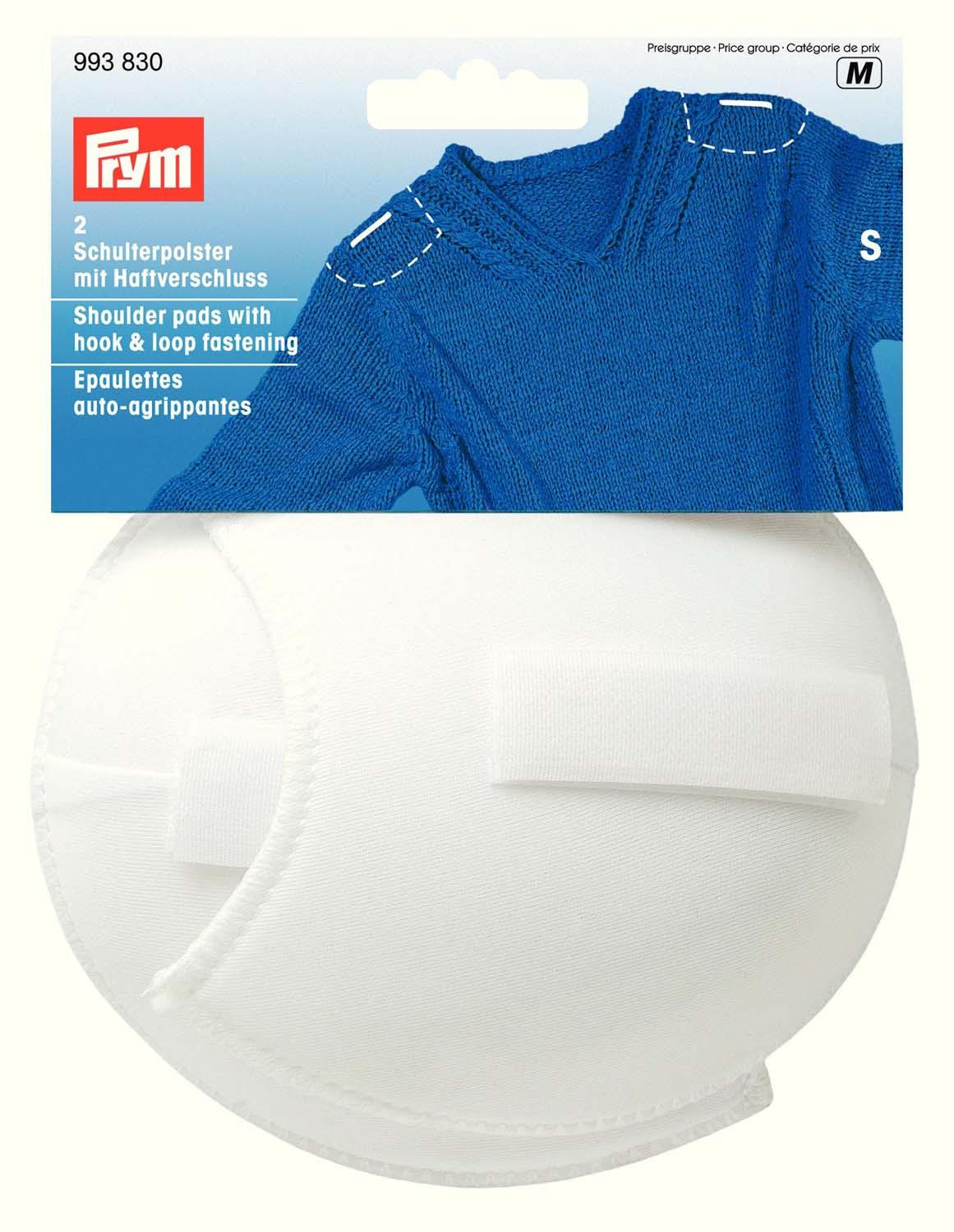 Prym Raglan-Schulterpolster mit Haftverschluss Gr. S weiß