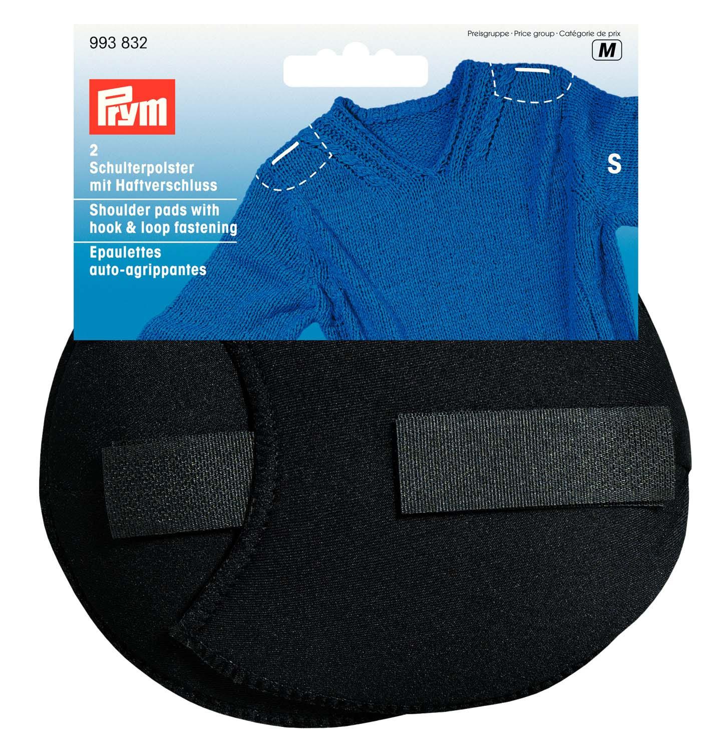 Prym Raglan-Schulterpolster mit Haftverschluss Gr. S schwarz