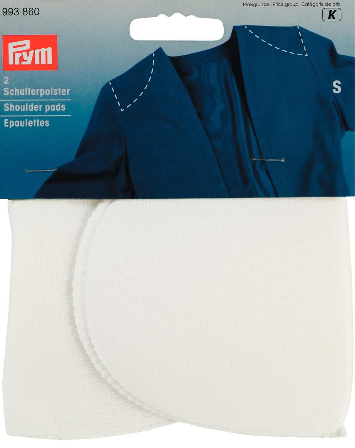 Prym Halbmond-Schulterpolster Gr. S weiß