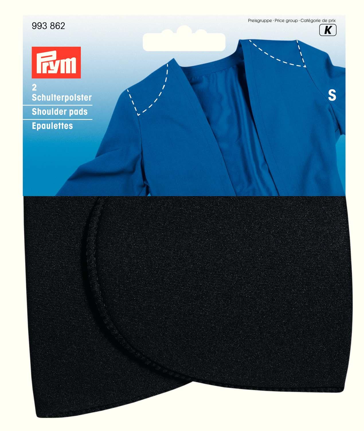Prym Halbmond-Schulterpolster Gr. S schwarz
