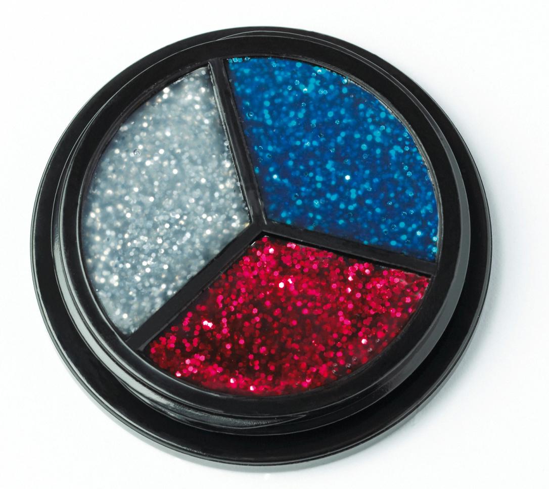 Jofrika - Glitter Trio, Rot, Silber, Blau