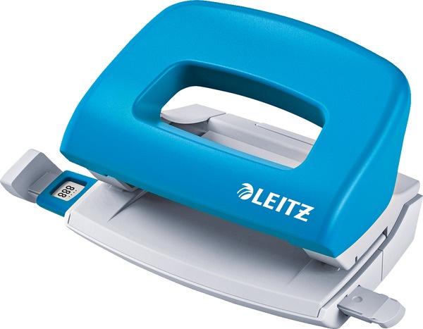 LEITZ NeXXt Mini-Locher 5058, 10 Blatt, hellblau