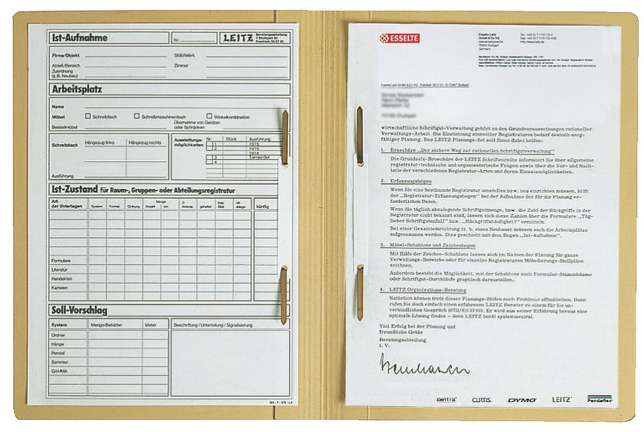 LEITZ Doppelhefter A4 chamois