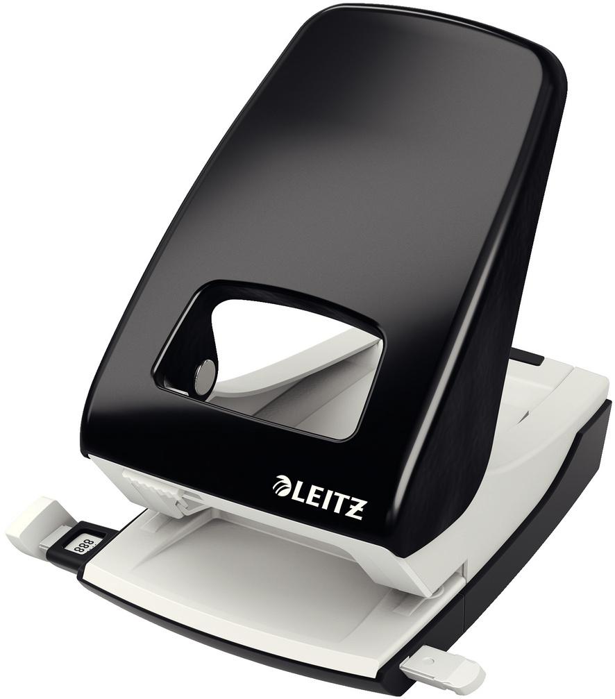 LEITZ NeXXt Bürolocher 5138, schwarz, 40 Blatt