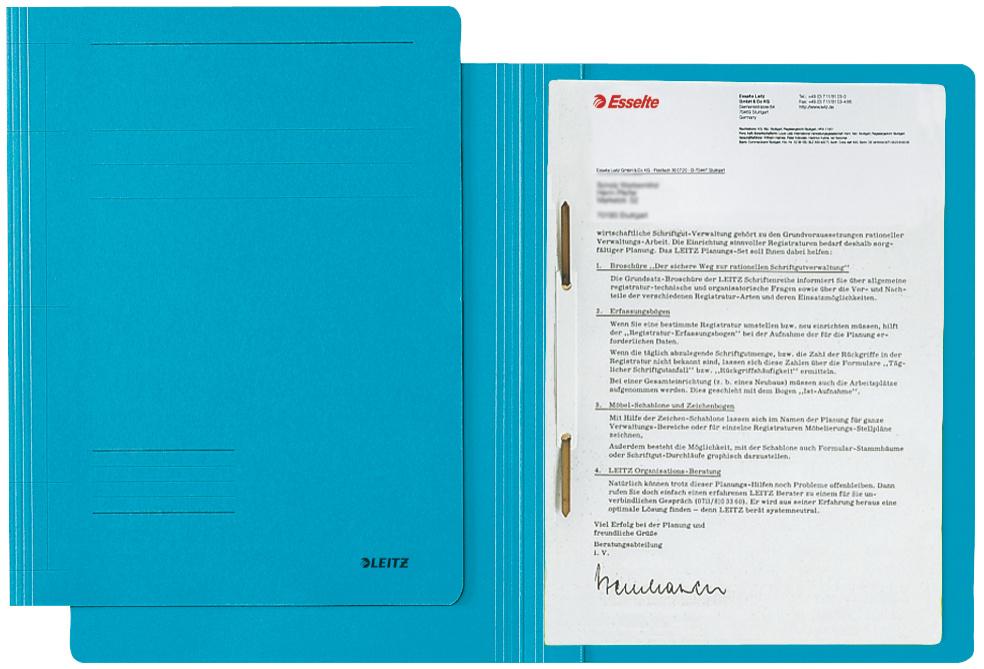 LEITZ Pappschnellhefter A4 blau