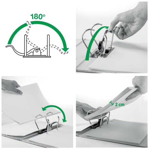 Produktbild LEITZ Ordner Plastik A4 blau, breit 8 von 9