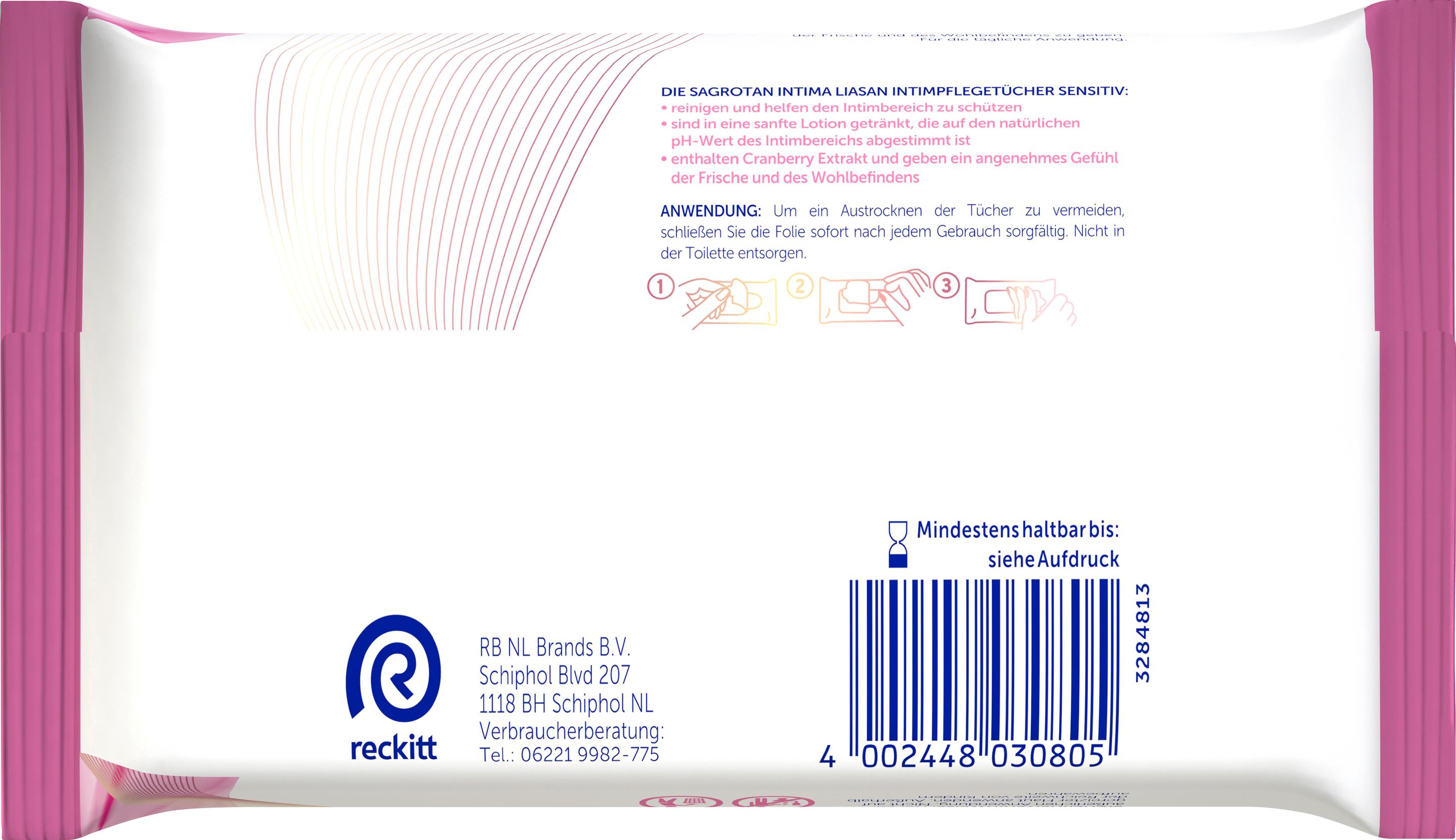 Produktbild Intima Liasan - Intimpflege-Tücher sensitive 2 von 6
