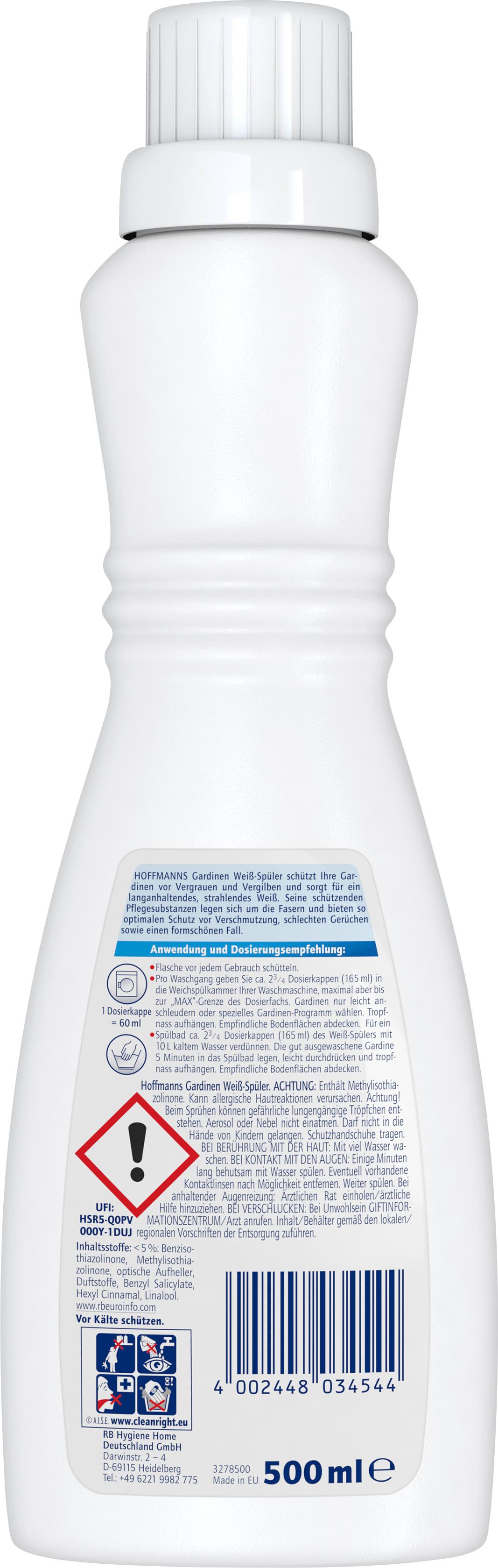 Produktbild Hoffmanns Gardinen Weiß-Spüler 500ml 2 von 6
