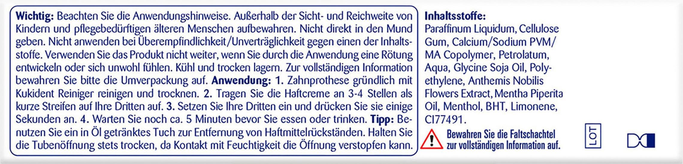 Produktbild Kukident Haftcreme Med+Kamille 8 von 8