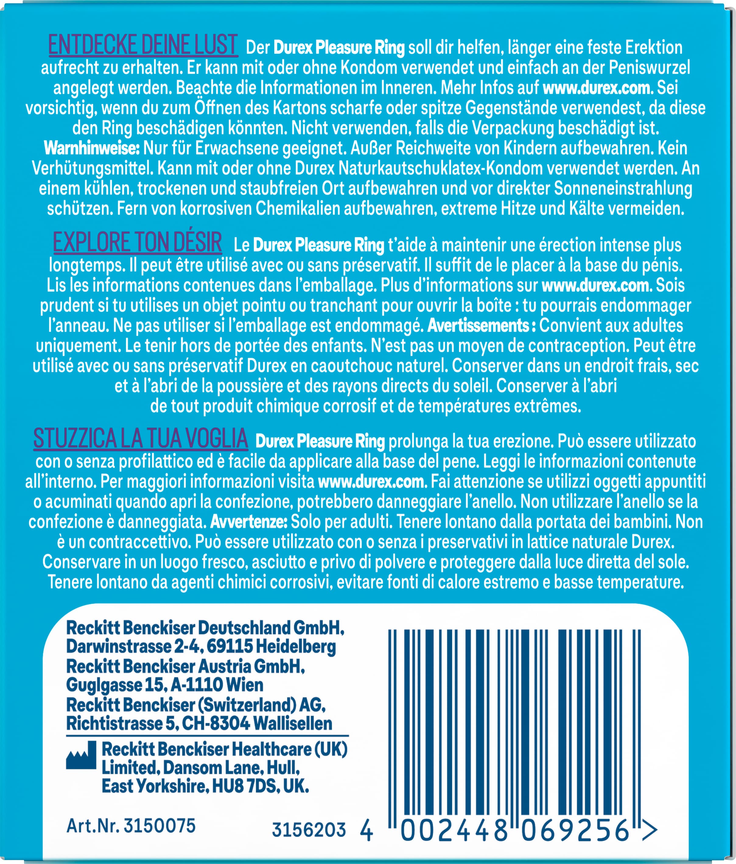 Produktbild Durex Pleasure Ring 2 von 4