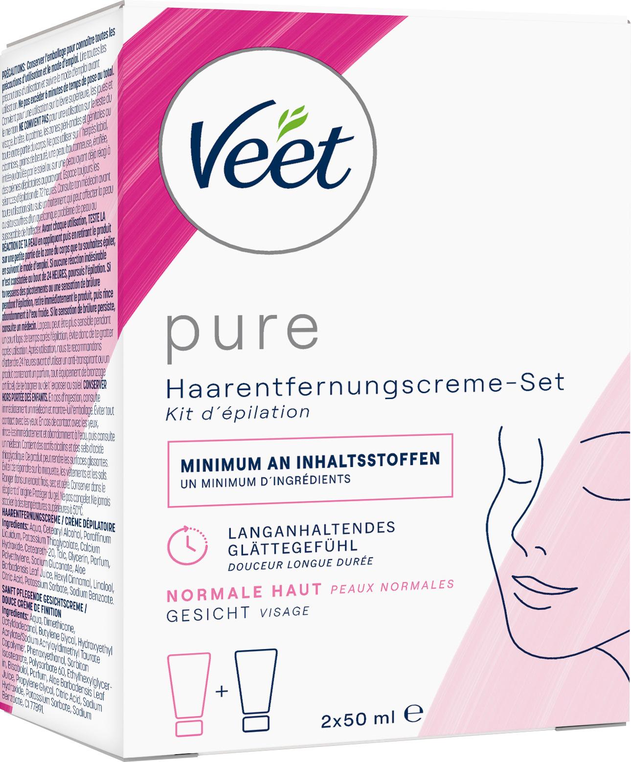 Produktbild Veet PURE Gesicht Haarentfernungs-Creme Set 4 von 10