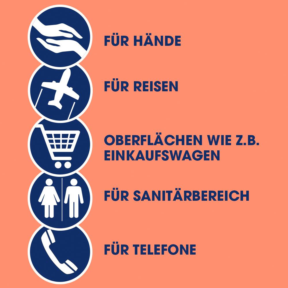 Produktbild Sagrotan 2in1 Desinfektions-Tücher für Hände und Oberflächen 5 von 9