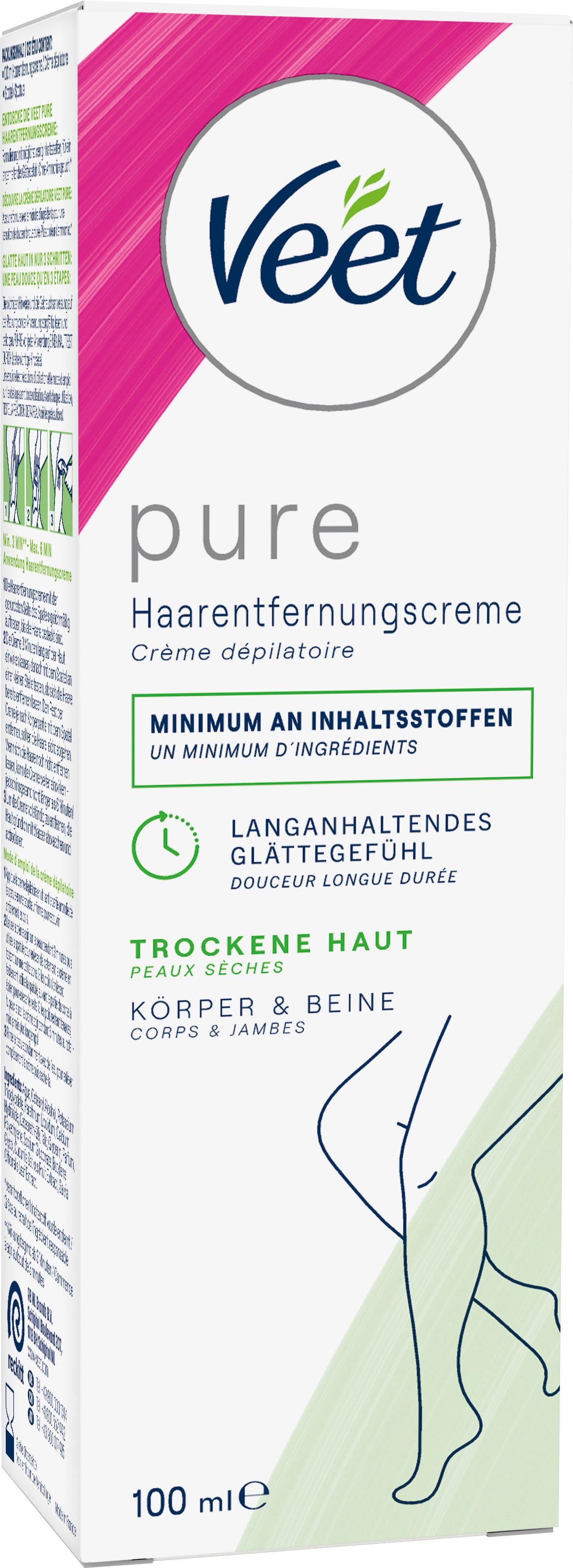 Produktbild Veet PURE Haarentfernungscreme trockene Haut 6 von 6