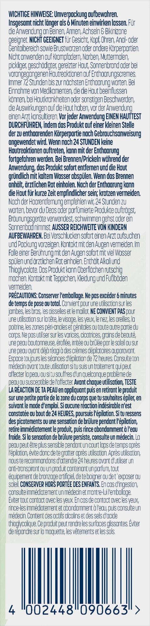 Produktbild Veet PURE Haarentfernungscreme trockene Haut 4 von 6