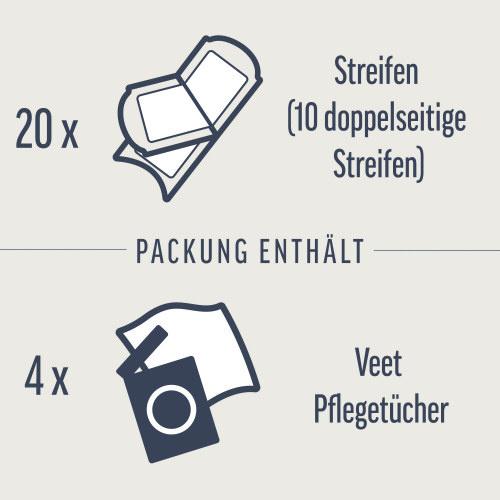 Produktbild Veet PURE Gesicht Kaltwachsstreifen Sensible Haut 5 von 10