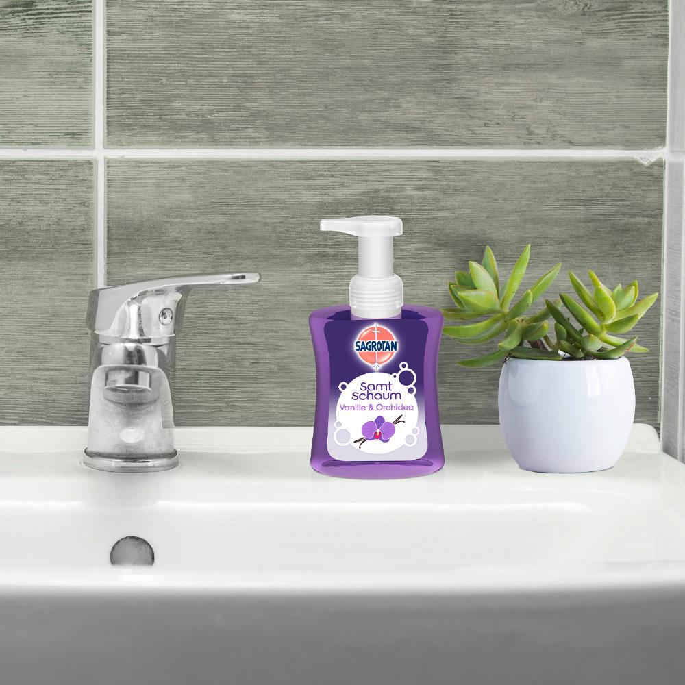 Produktbild Sagrotan Samtschaum Seife Vanille&Orchidee 6 von 6