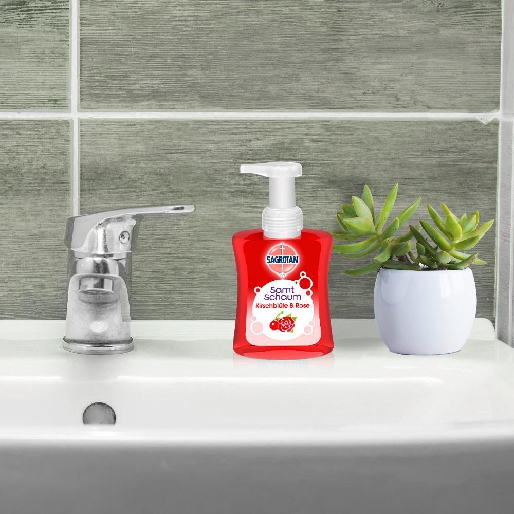 Produktbild Sagrotan Samtschaum Seife Kirschblüte&Rose 3 von 6