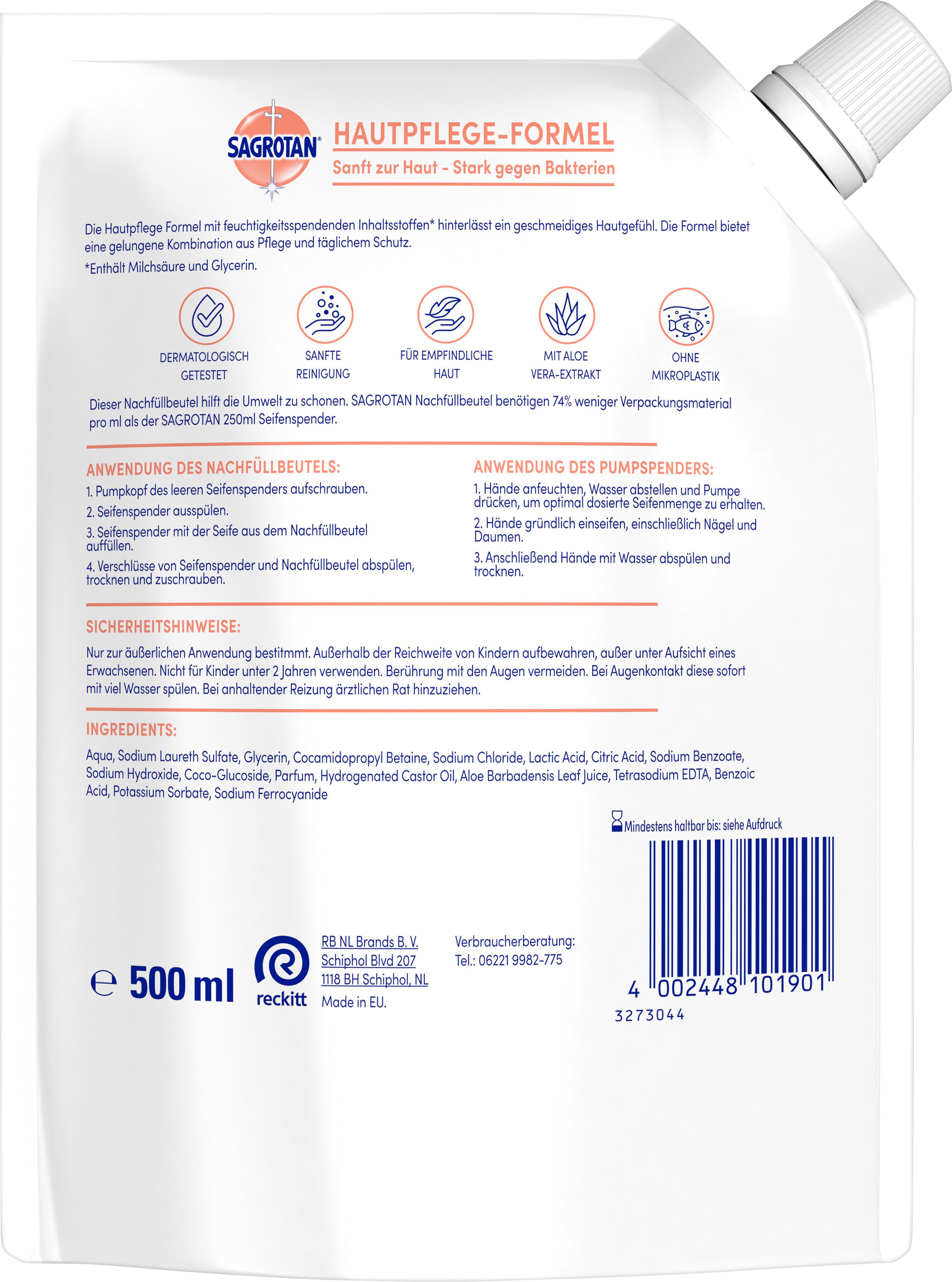 Produktbild Sagrotan Sagrotan Handseife Nachfüllung 2 von 2