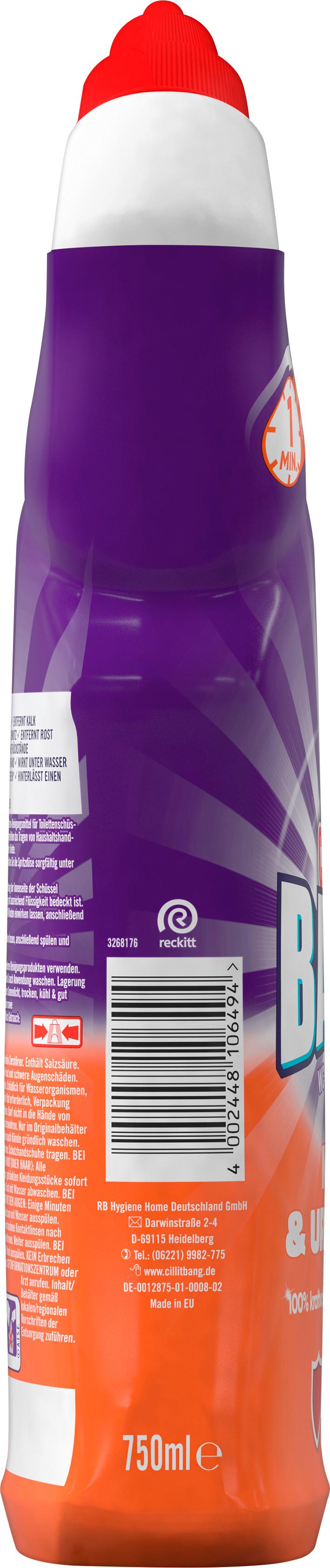 Produktbild Cillit BANG WC-Power Gel Kalk-&Urinstein Zerstörer 3 von 3