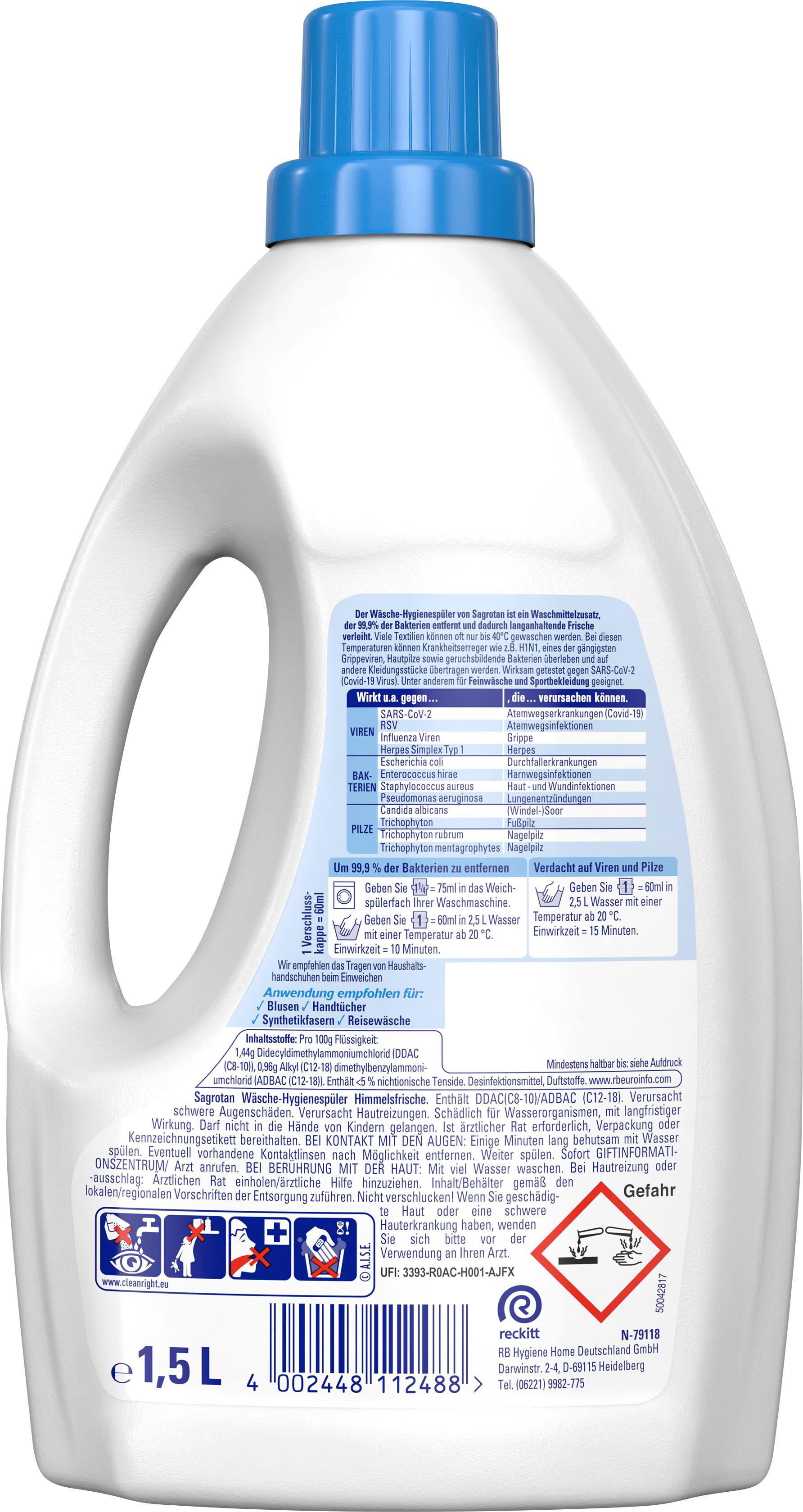Produktbild SAGROTAN Wäsche-Hygienespüler Frisch 2 von 12