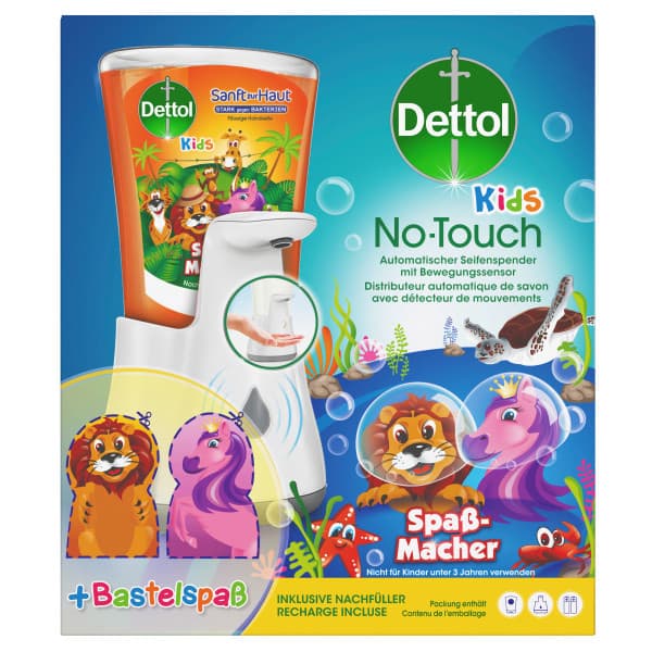 Dettol No-Touch KIDS Automatischer Seifenspender – Inkl. Dettol Nachfüller