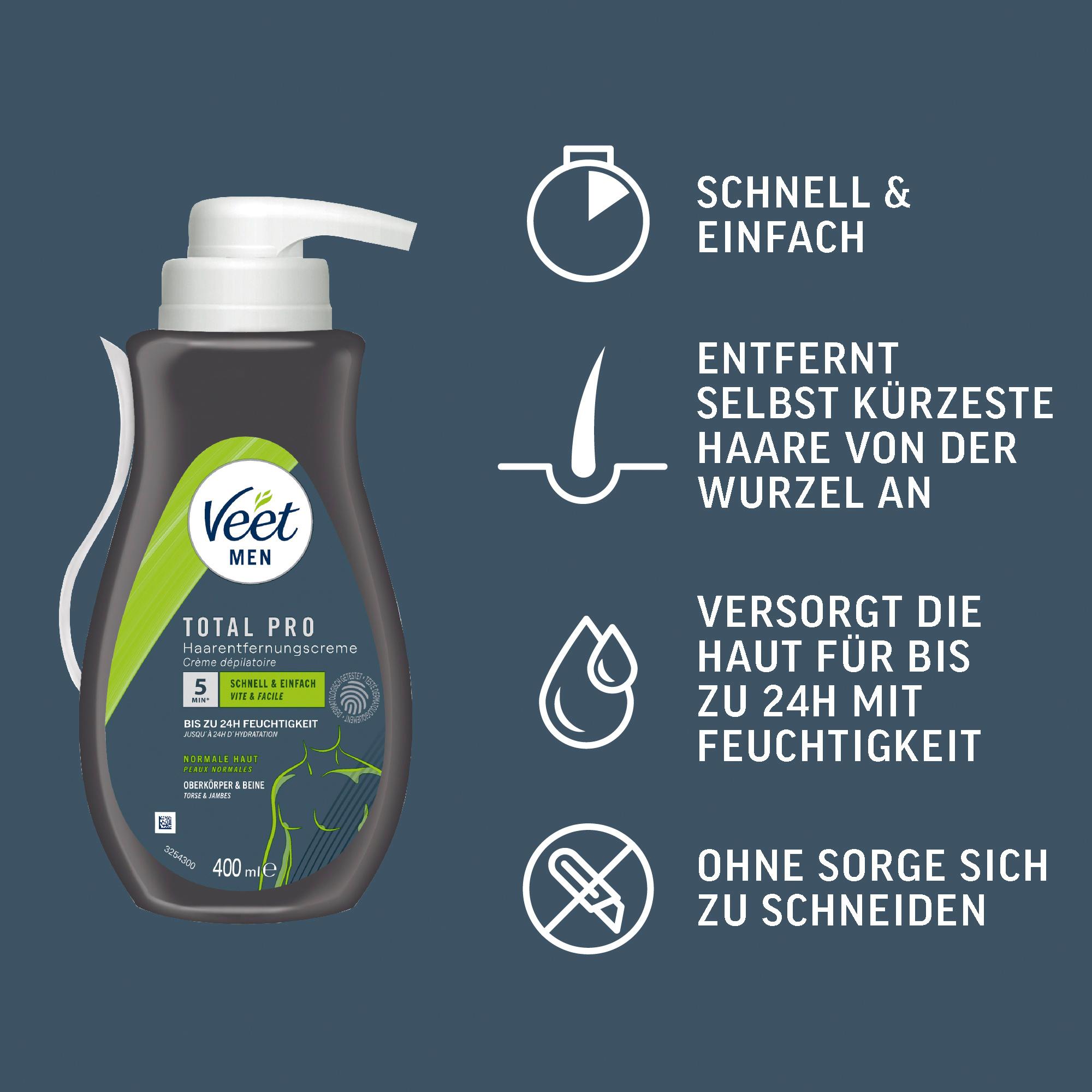Produktbild Veet Men Haarentfernungscreme Beine&Körper 3 von 6