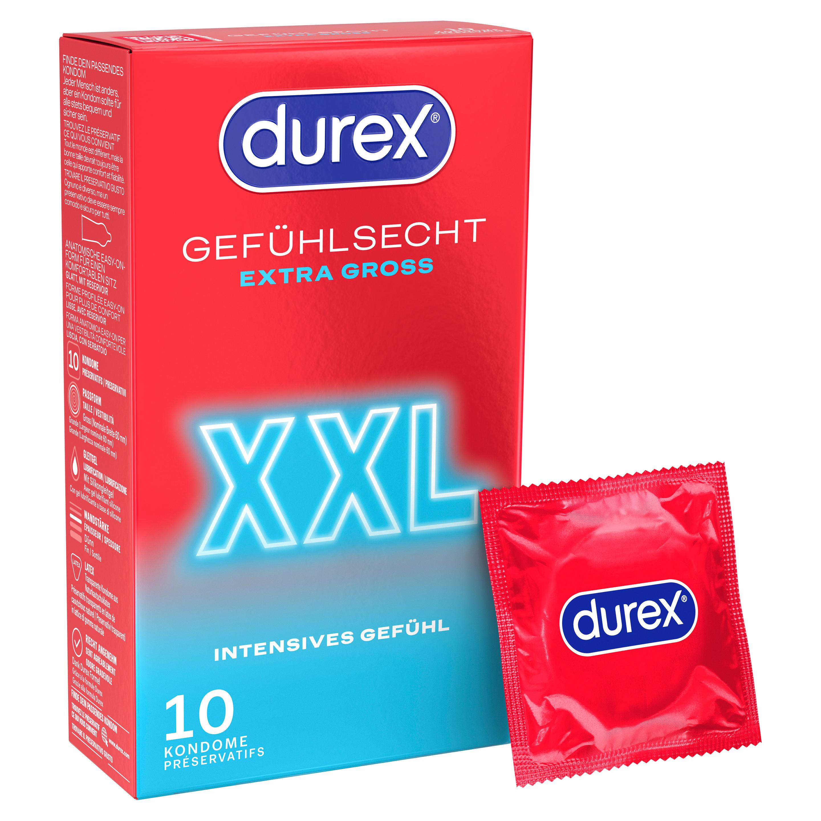 Produktbild Durex Gefühlsecht XXL 10 Stück 8 von 28