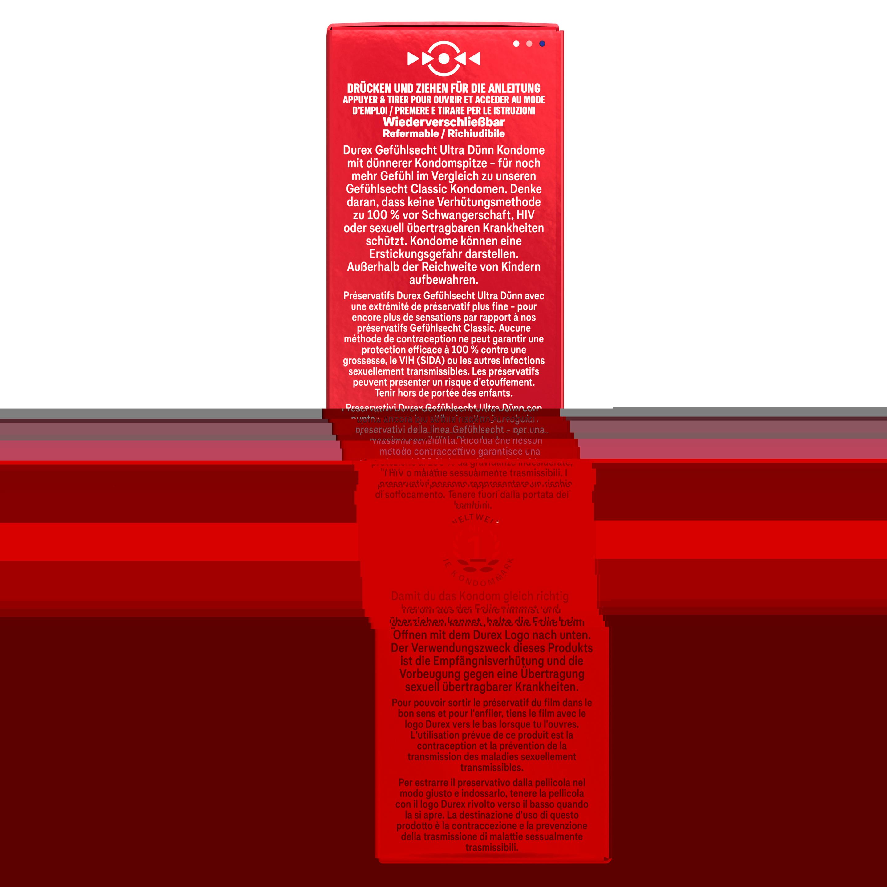 Produktbild Durex Gefühlsecht Ultra Kondome 10er Packung 7 von 20