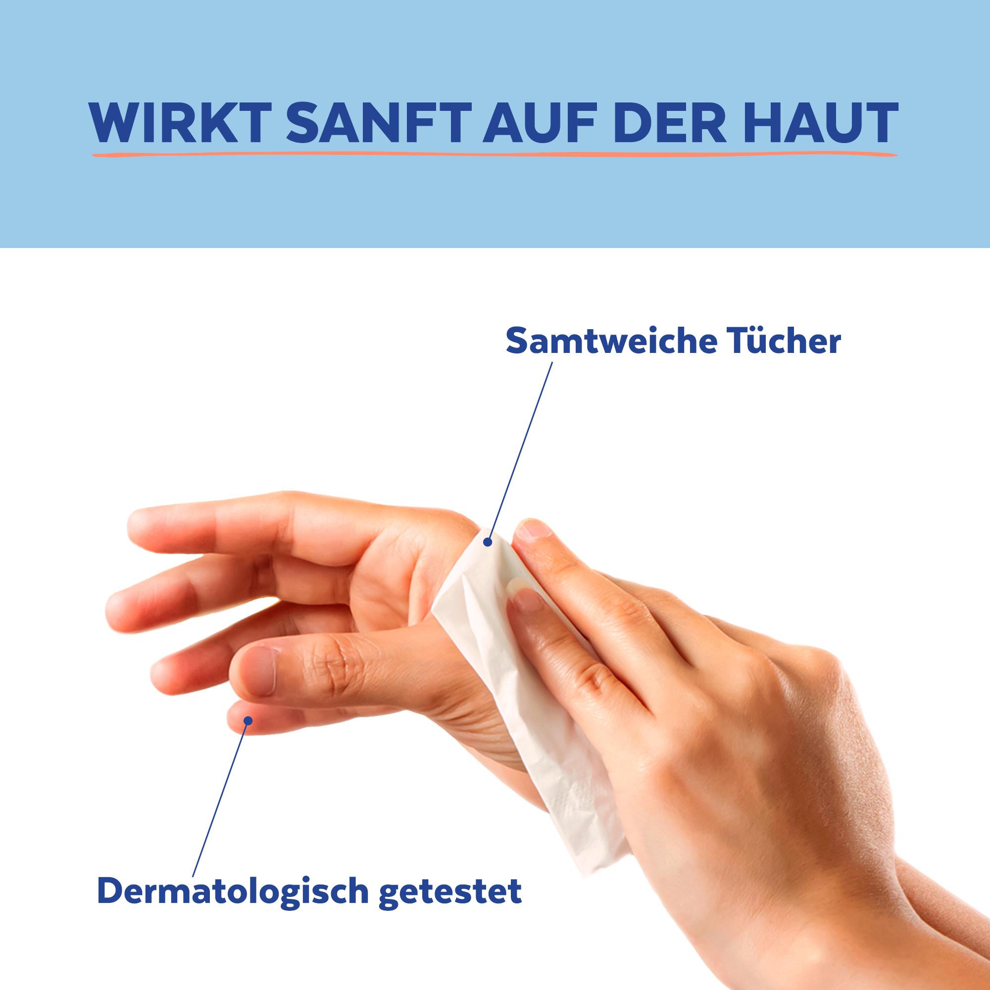 Produktbild Sagrotan 2in1 Desinfektions-Tücher für Hände und Oberflächen 6 von 7