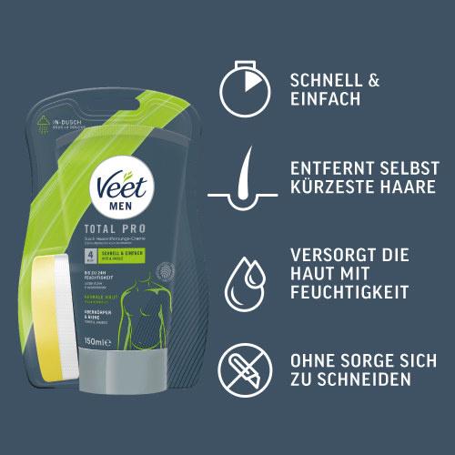 Produktbild Veet Men Total Pro Dusch-Haarentfernungscreme 4 von 7