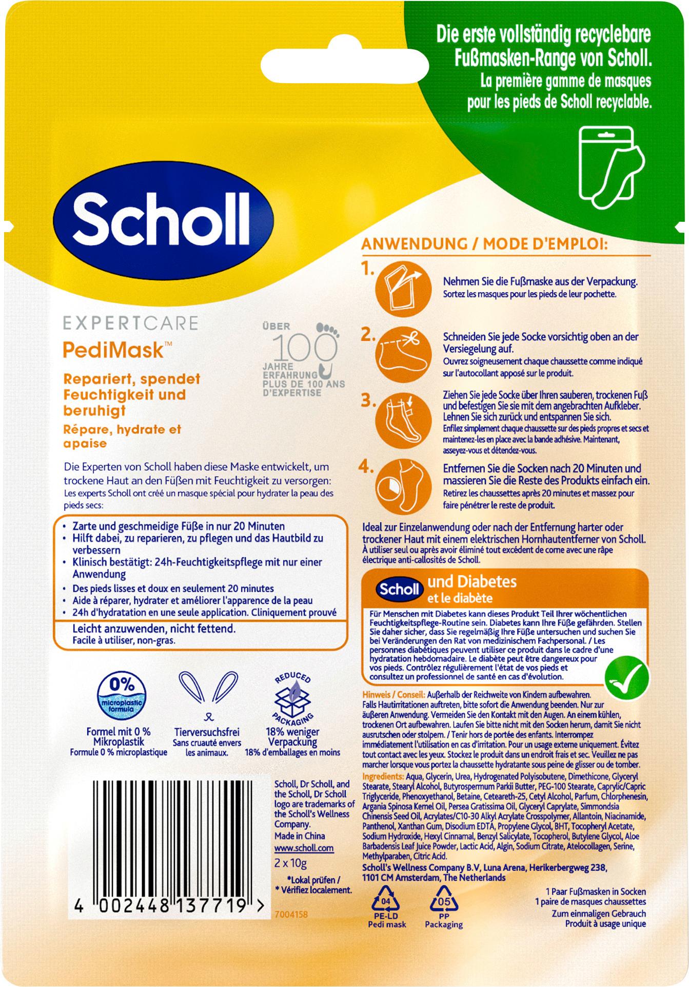 Produktbild Scholl ExpertCare Intensiv pflegende Fußmaske mit 3 wertvollen Ölen 2 von 3