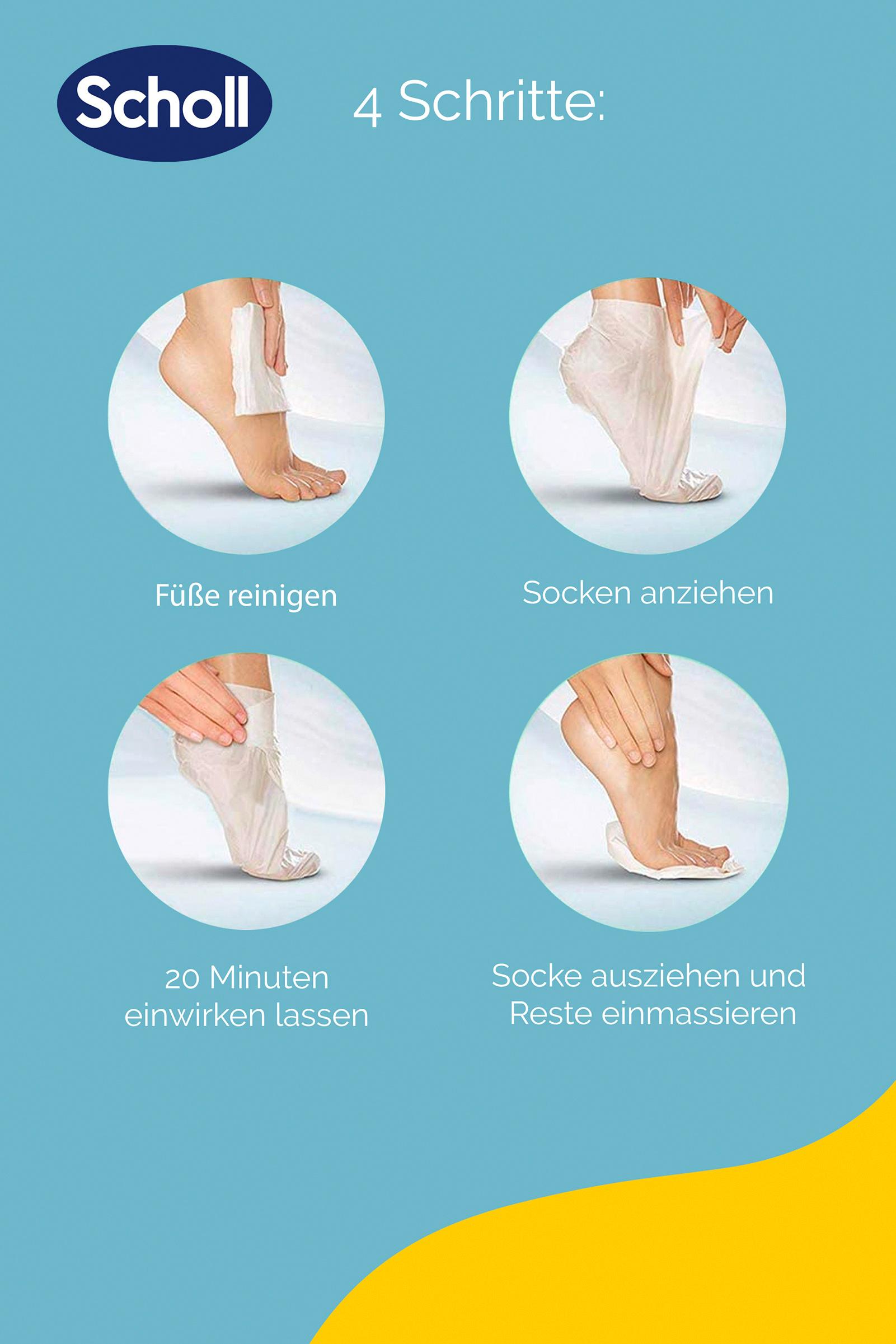 Produktbild Scholl Expert Care Intensiv Pflegende Fussmaske in Socken Aloe Vera 3 von 3