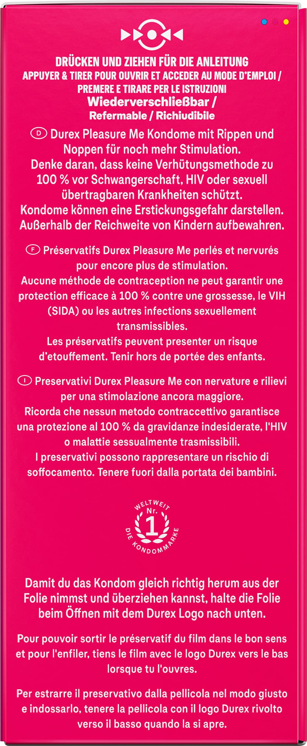 Produktbild Durex Kondome Pleasure Me 9 von 11