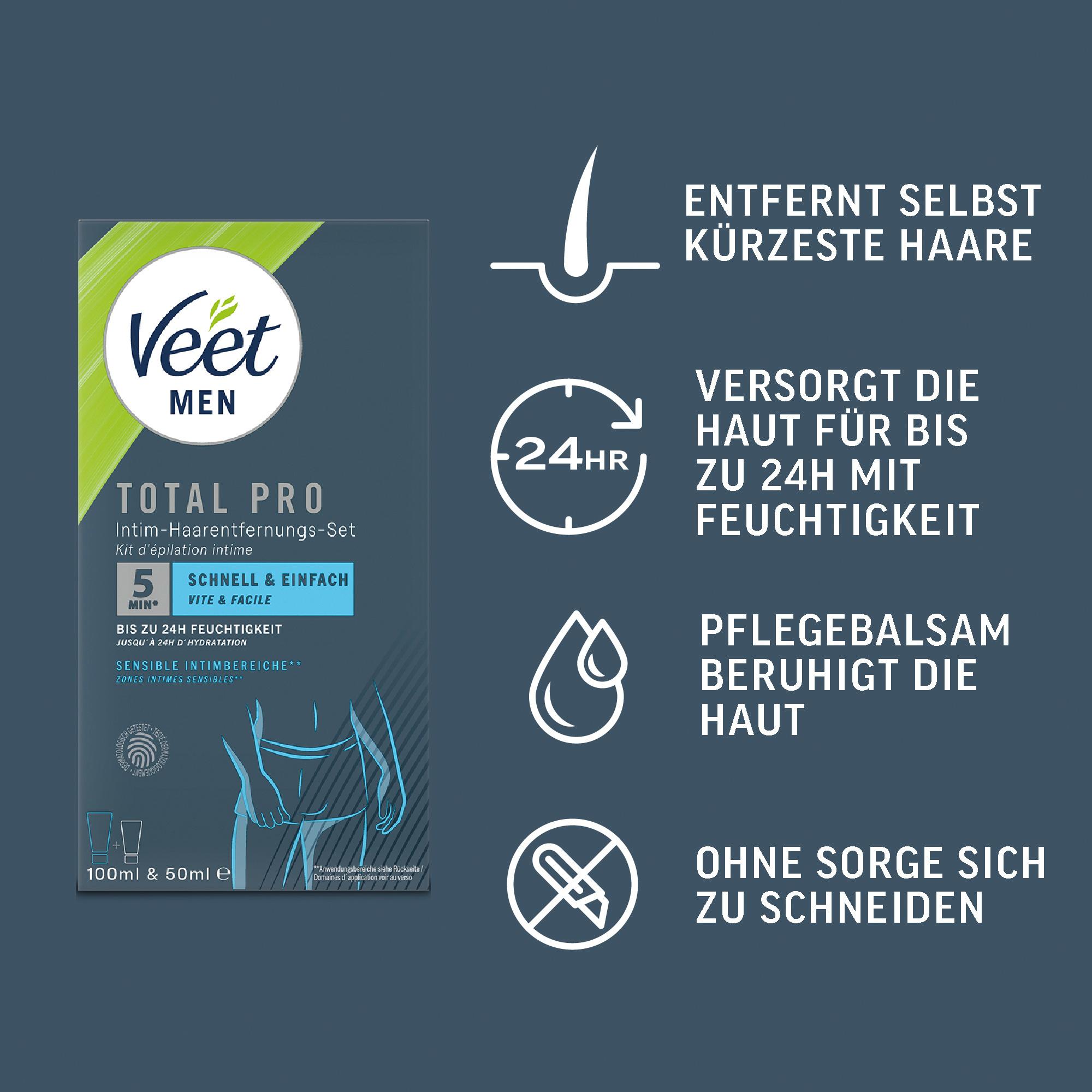 Produktbild Veet Men Total Pro Intim-Haarentfernungs-Set 7 von 7