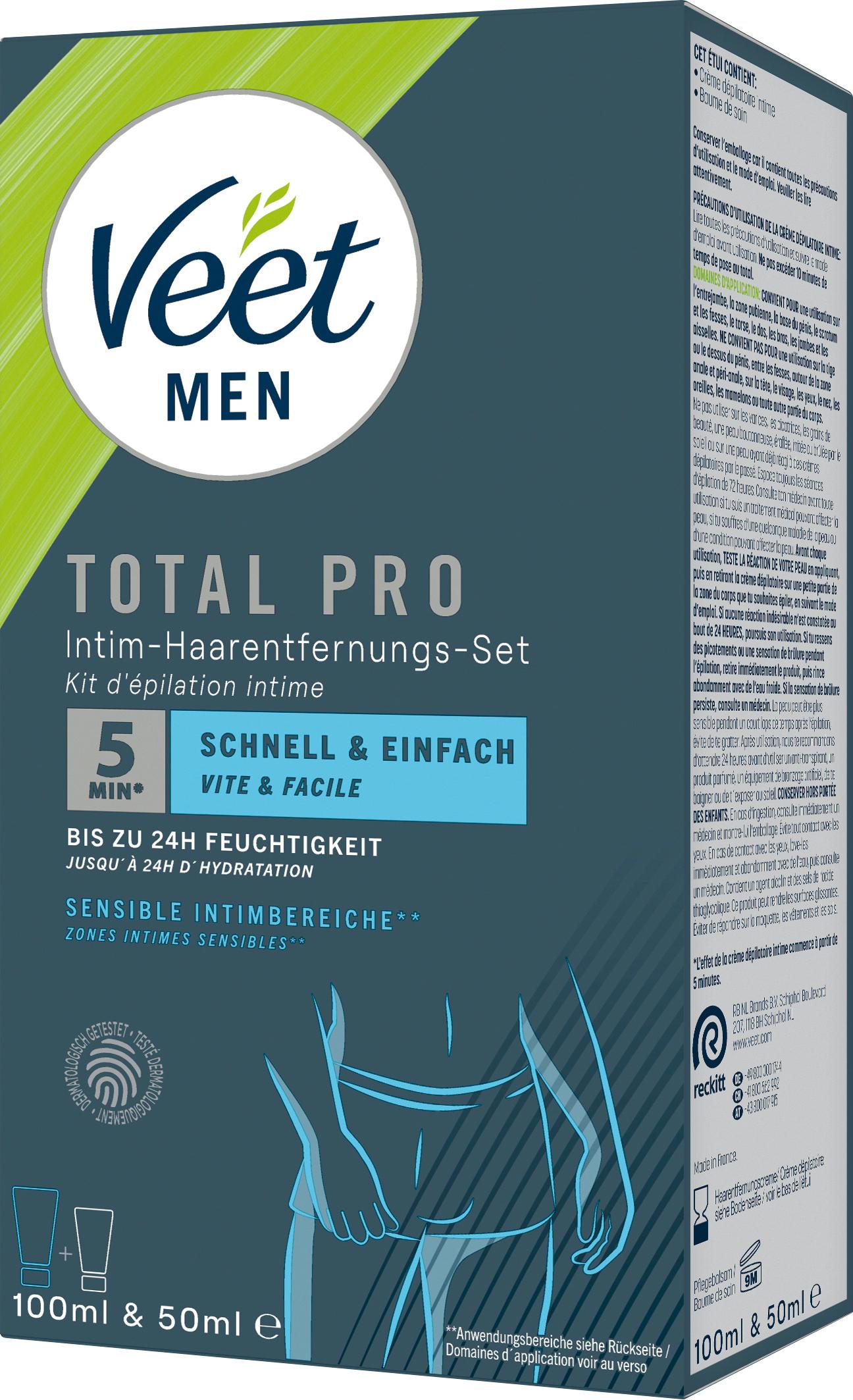 Produktbild Veet Men Total Pro Intim-Haarentfernungs-Set 2 von 7