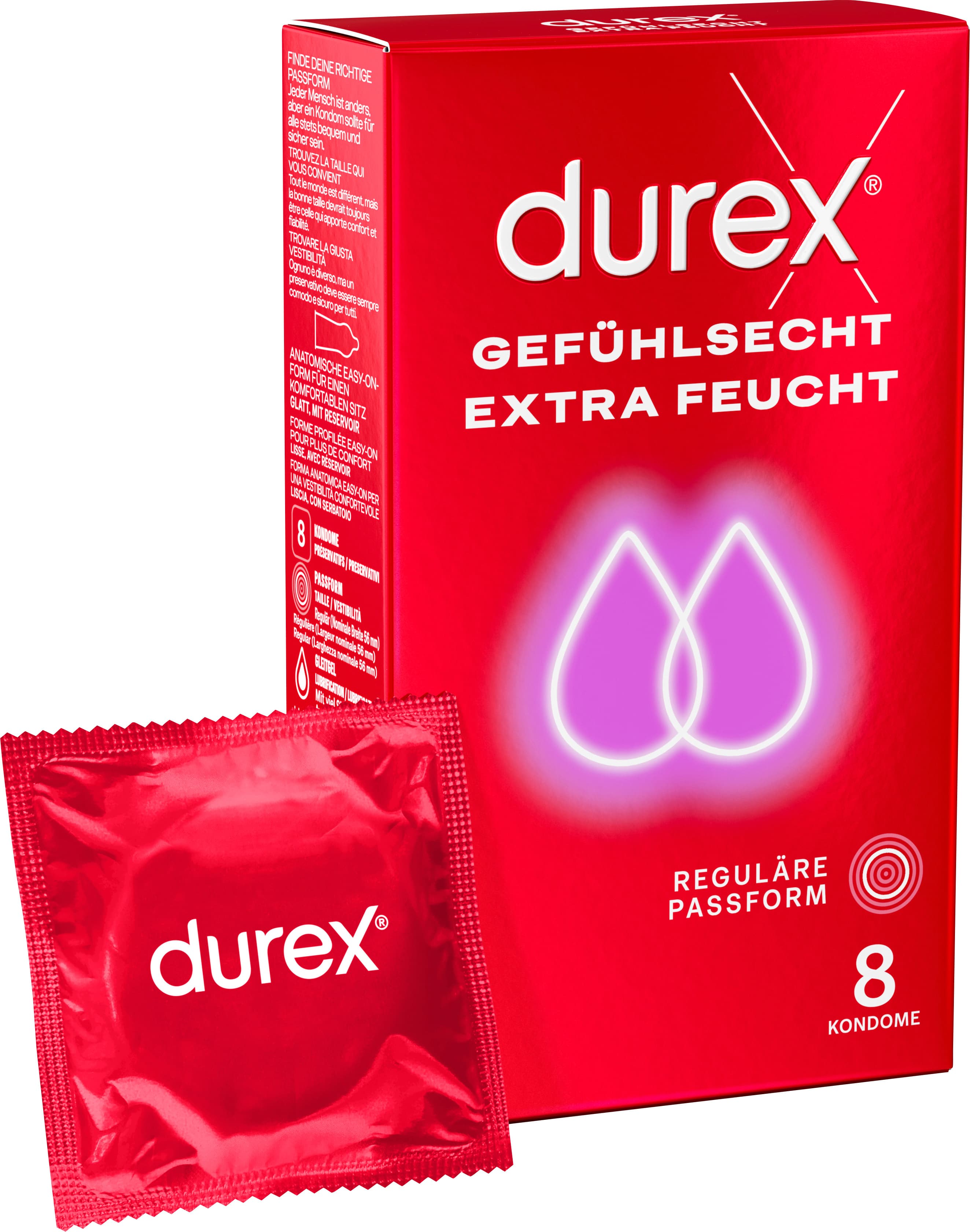 Produktbild Durex Kondome Gefühlsecht Extra Feucht 9 von 12