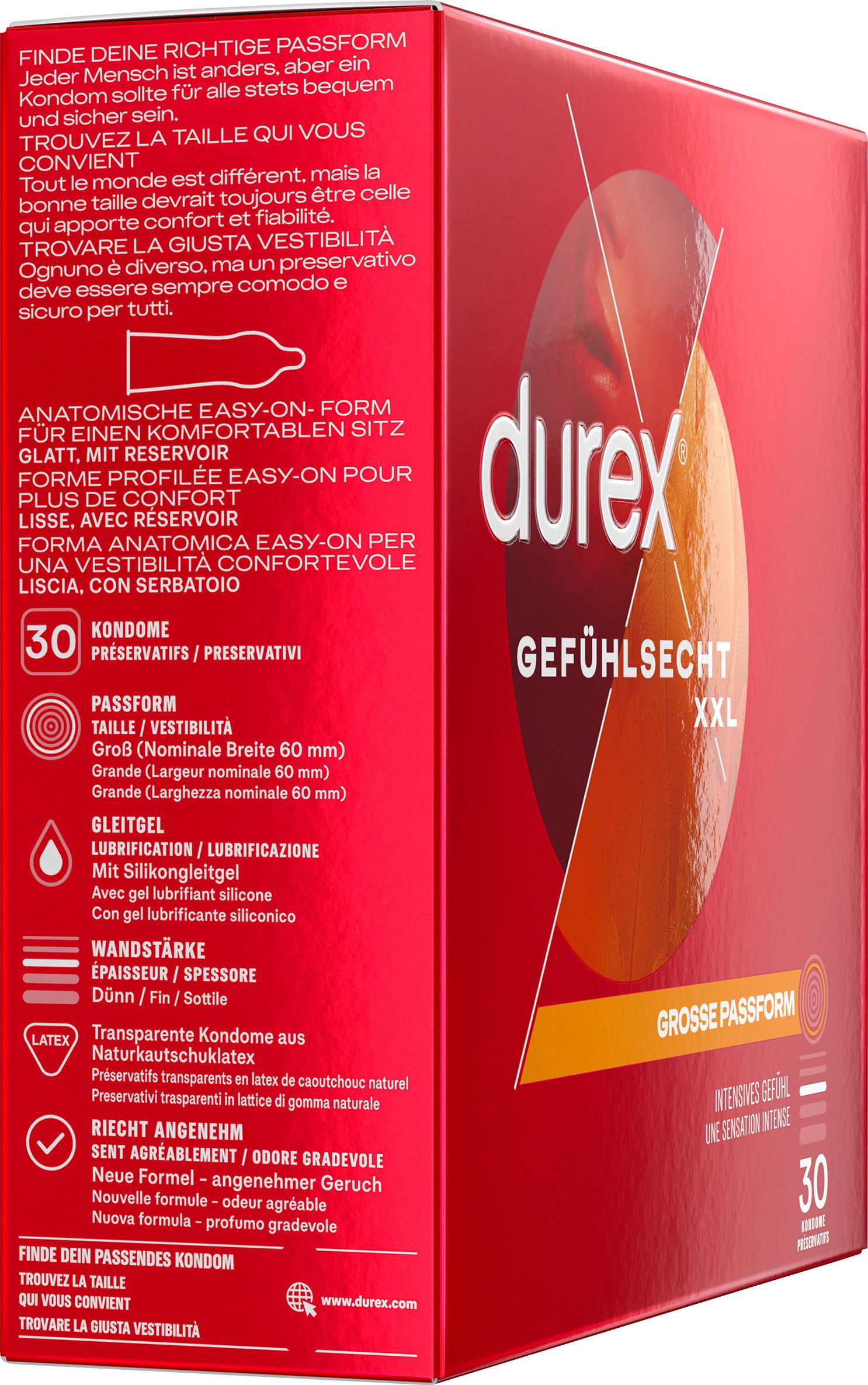 Produktbild Durex Kondome Gefühlsecht XXL 5 von 18