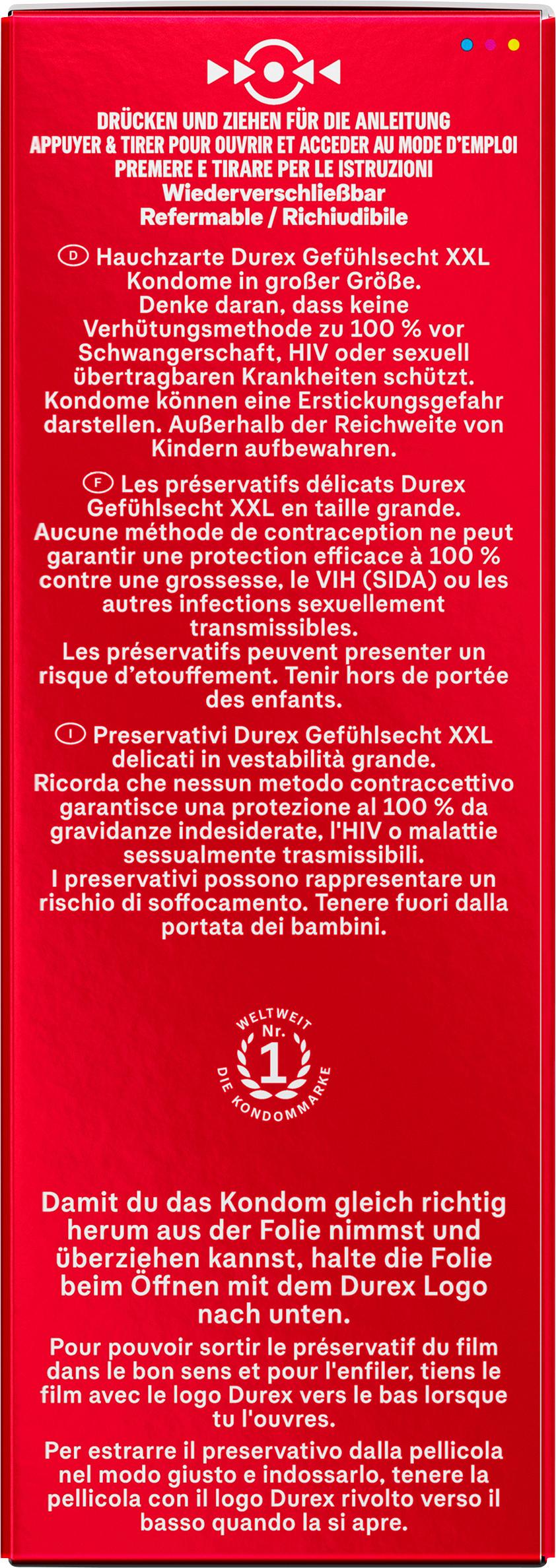 Produktbild Durex Kondome Gefühlsecht XXL 6 von 18