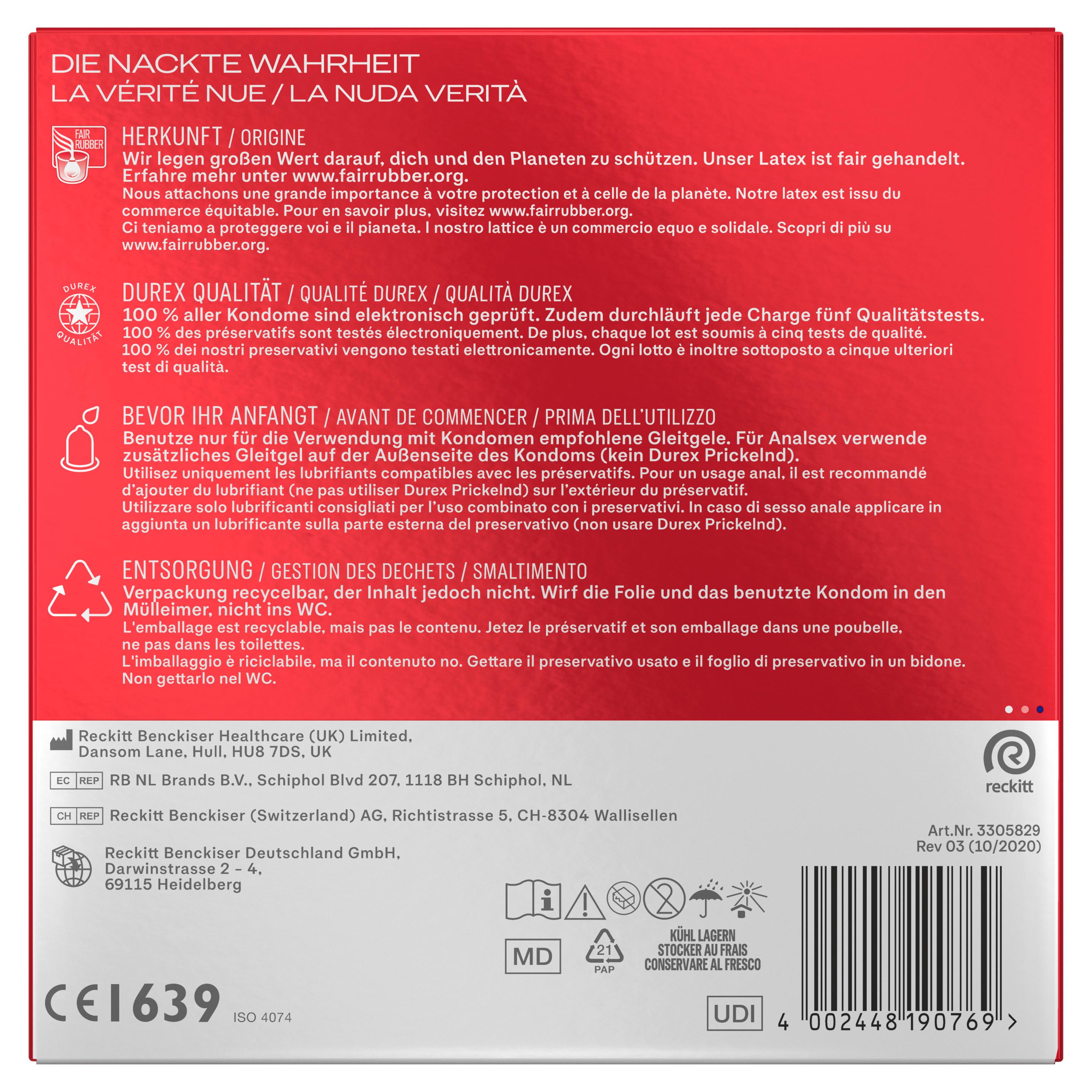 Produktbild Durex Kondome Gefühlsecht XXL 2 von 18