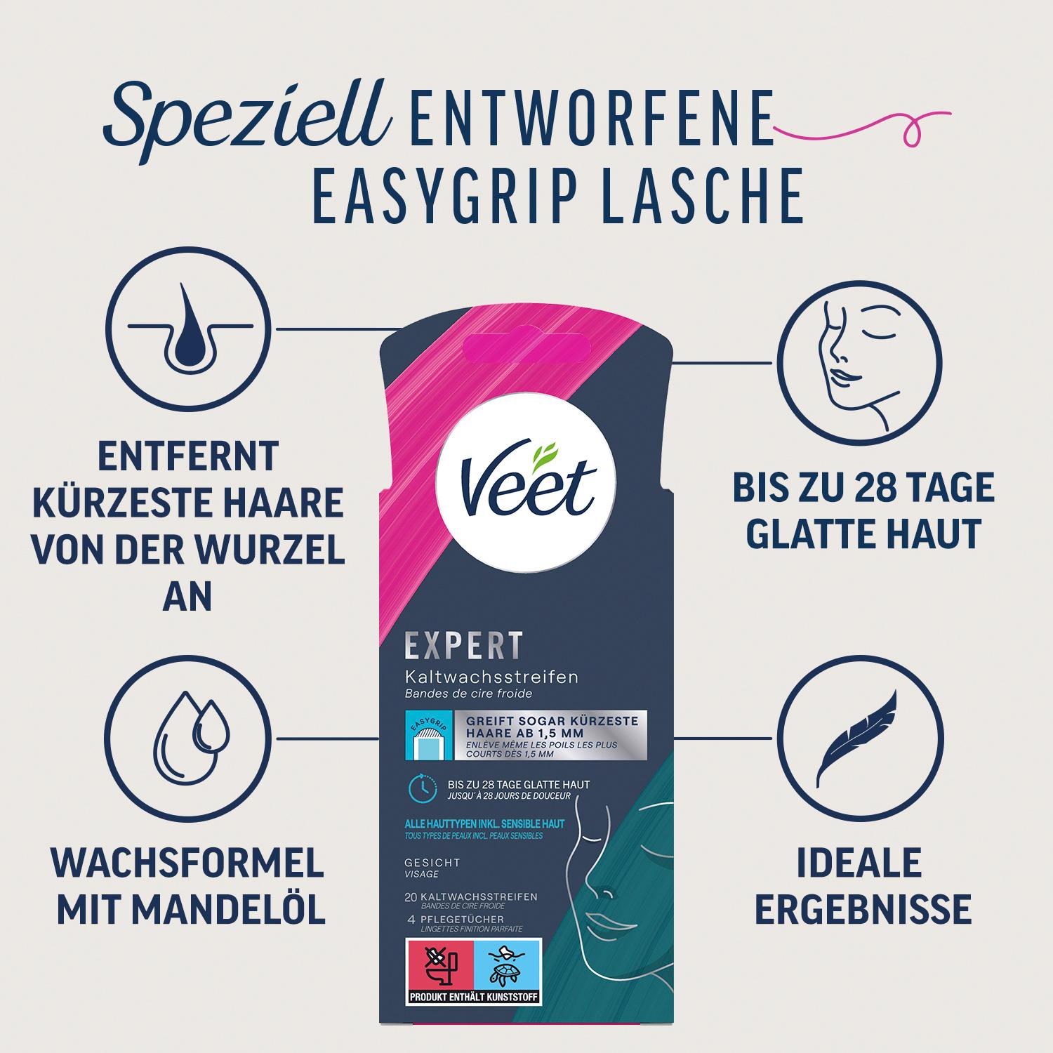 Produktbild Veet Expert Kaltwachsstreifen Gesicht 7 von 9