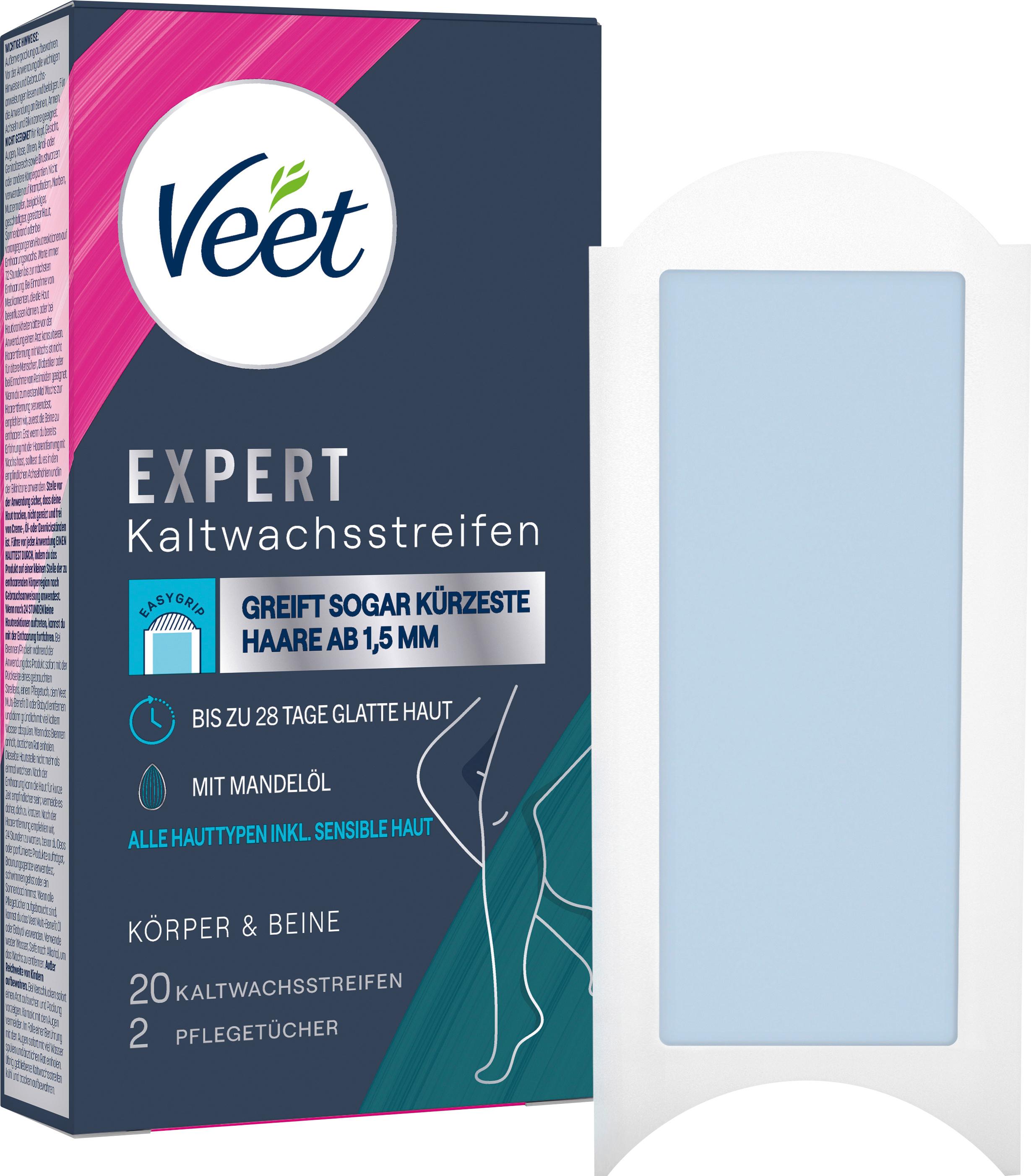 Veet Expert Kaltwachsstreifen Beine&Körper