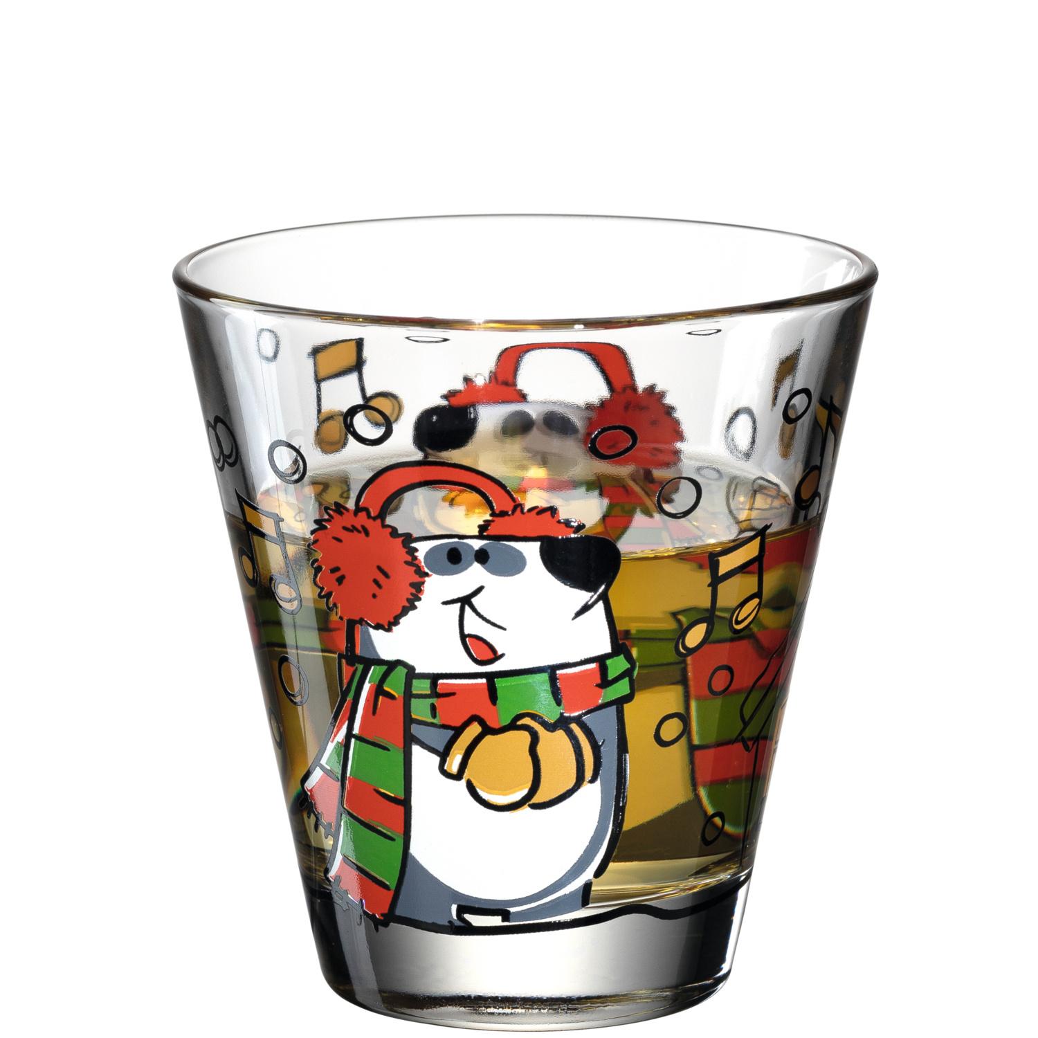 Produktbild LEONARDO Glasbecher Panda Natale 0,215l 2 von 2