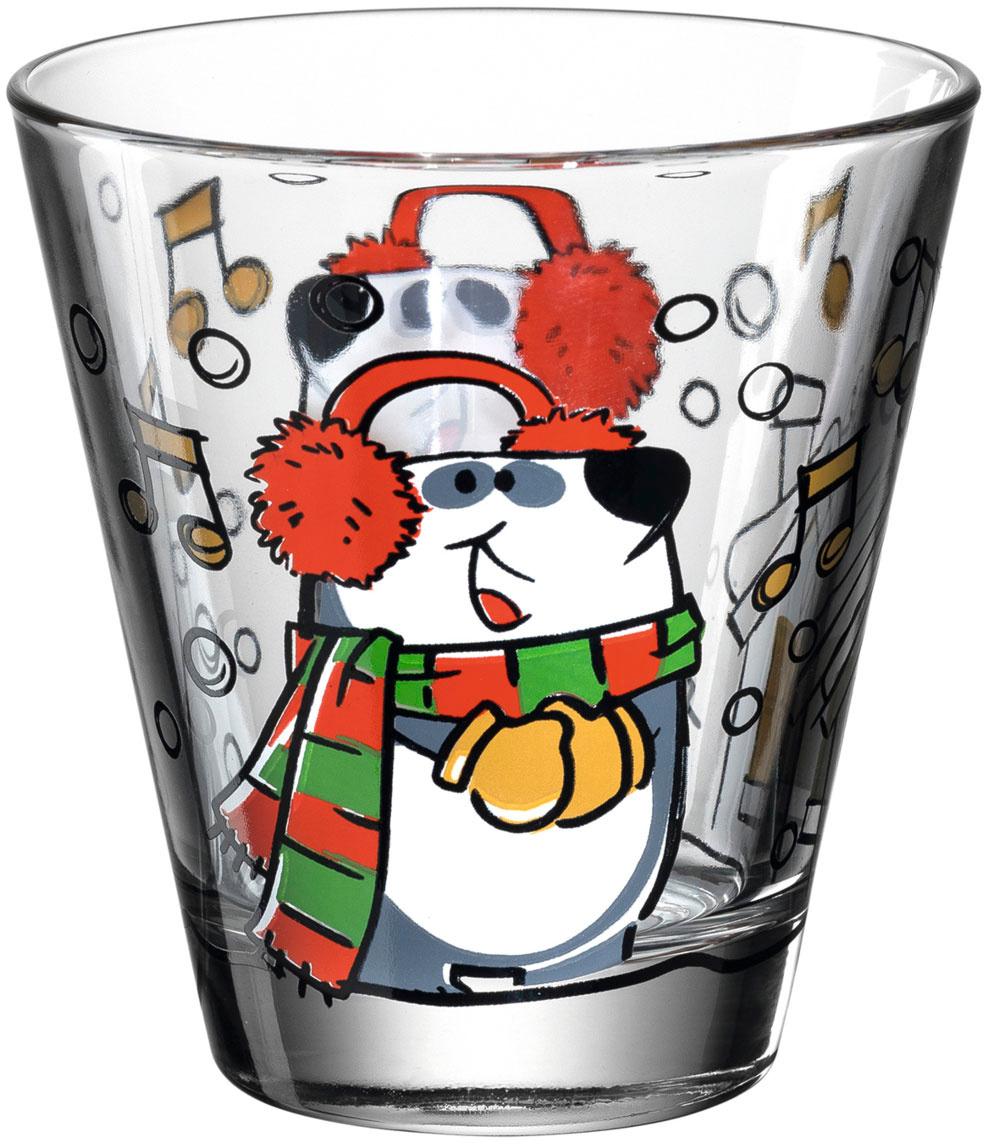 LEONARDO Glasbecher Panda Natale 0,215l