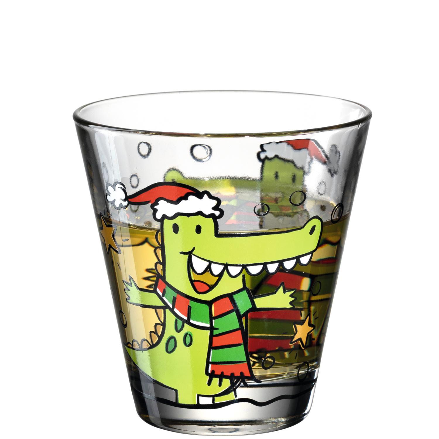 Produktbild LEONARDO Becher Glas Krokodil Natale Ø 7,90 cm 2 von 2