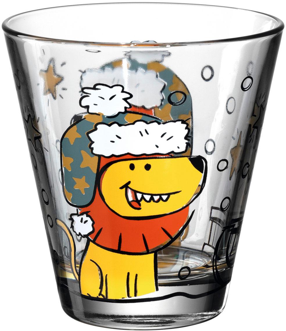 LEONARDO Becher Glas Löwe Natale Ø 7,90 cm