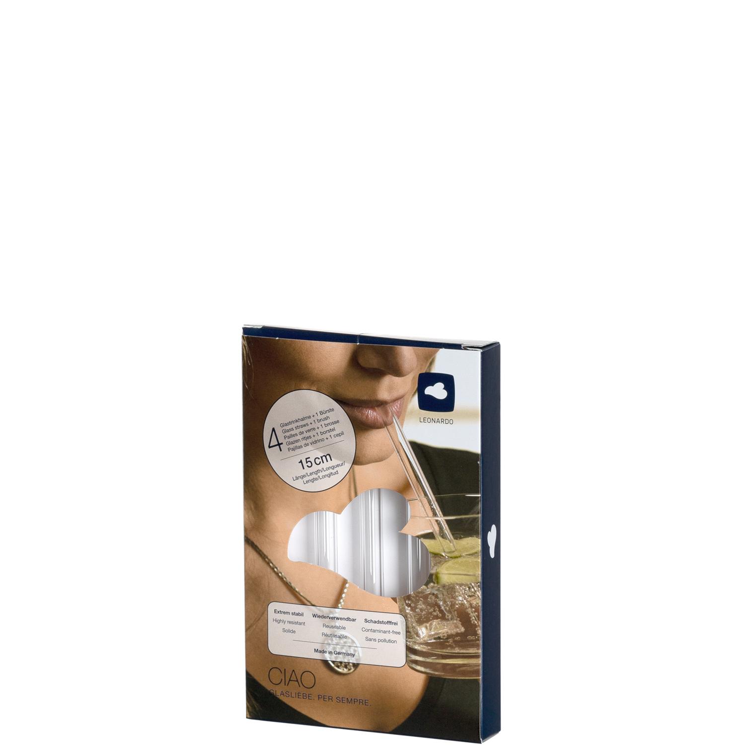 Produktbild LEONARDO Glastrinkhalme 15cm 2 von 3