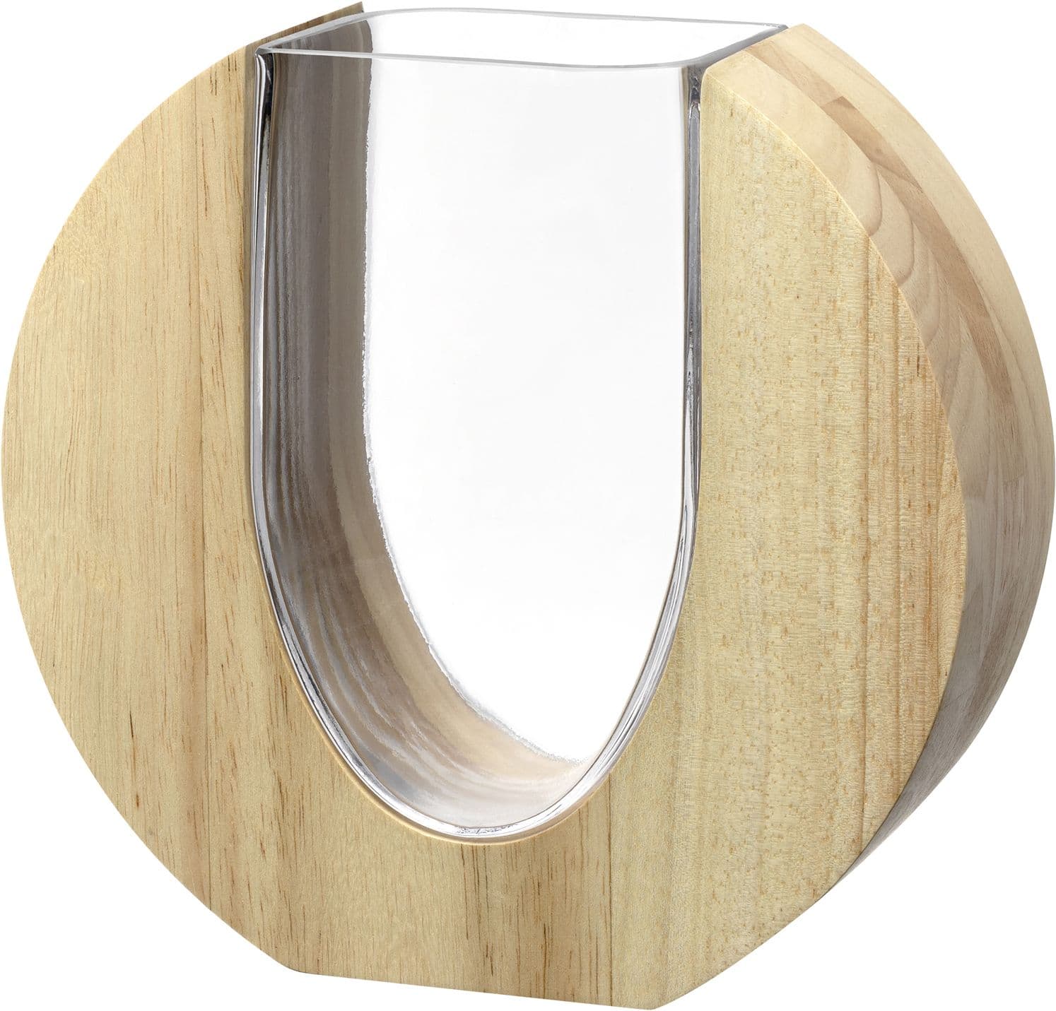 LEONARDO Vase Legno H=19cm