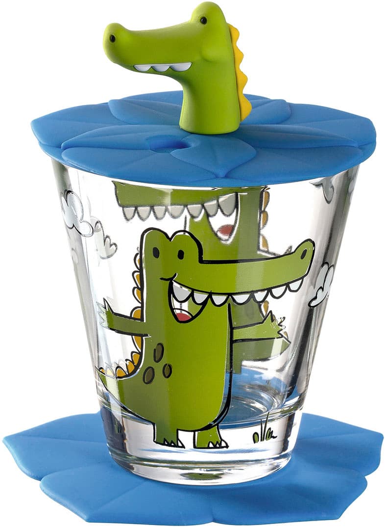 LEONARDO Kindertrinkset Bambini Krokodil 3-teilig